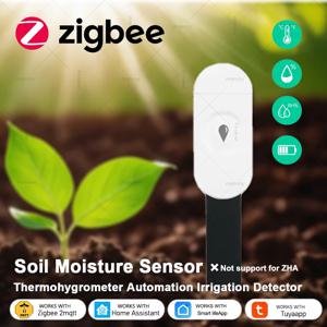 Zigbee 토양 온도 및 습도 테스터 App 원격 모니터링 온도계 습도계 정원 자동화 관개 감지기