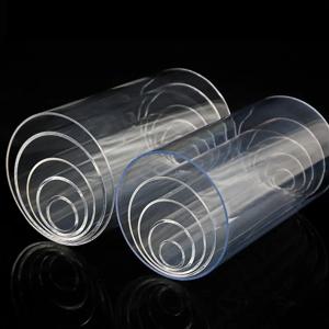 중국 제조업체 고품질 투명 폴리카보네이트 파이프 PVC PC PMMA 아크릴 플라스틱 튜브