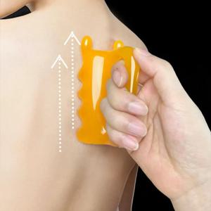 천연 밀랍 스크래핑 마사지 도구 수지 안전 바디 스크레이퍼 경량 뒷다리 발 스파 실용