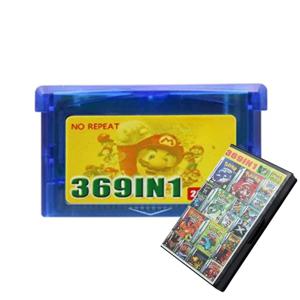 GBA용 게임 카트리지, 32비트 카드, 1개에 369개 게임, GBA,GBA,SP,NDS,포켓몬,레트로,영어용