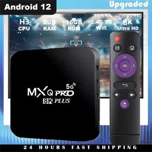 2025 MXQ Pro 스마트 TV 박스 안드로이드 12 H3 8K HD 3D 비디오 홈 시어터 2.4G 및 5G H.265 지원 스크린 프로젝션 TV 셋톱 박스
