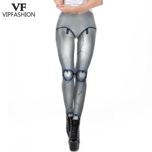 VIP 패션 여성 해골 레깅스, 멋진 파티 바지, 레이디 펑크 섹시 타이츠, 카니발 푸림 홀리데이 스트리트웨어, 미드 웨이스트 팬츠