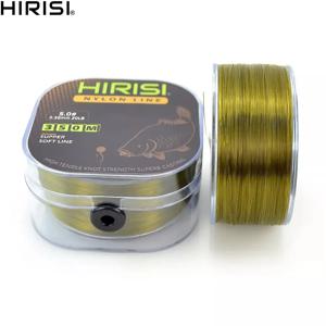 Hirisi 350m 슈퍼 강한 낚시 라인 일본 모노 필라멘트 나일론 잉어 낚시 라인 낚시 액세서리 나일론 라인