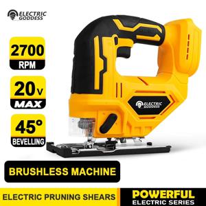 전기 여신 무선 곡선톱, 45 도 경사 절단 목공 전기톱, 금속 목재 절단 어댑터, Dewalt 20V 배터리