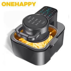 ONEHAPPY 비주얼 에어 프라이어 가정용 지능형 대용량 완전 자동 지능형 오븐 감자 칩 올인원 기계