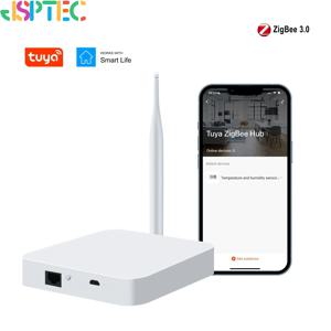 Tuya ZigBee 3.0 스마트 허브, 앱 음성 원격 제어용 무선/유선 게이트웨이 브리지, Alexa Google 홈 어시스턴트와 함께 작동