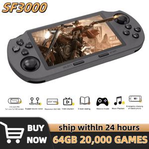 SF3000 레트로 핸드 헬드 비디오 게임 콘솔 Linux 시스템 4.5 인치 854*480 IPS 스크린 3000mAh 휴대용 포켓 비디오 플레이어 게임