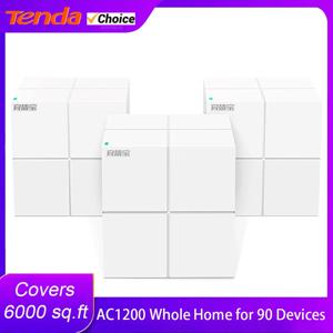 Tenda MW6 메쉬 무선 기가비트 라우터 11AC 듀얼 밴드 2.4G/5.0GHz 전체 홈 Wifi 적용 시스템 장거리 브리지 리피터