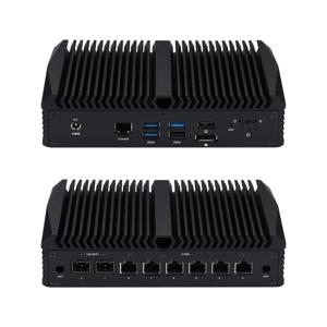 QOTOM 방화벽 서버 라우터 Q30952UE_ 8260U Q31031UE_10110U AES-NI WIN10/Linux 게이트웨이 - 6개의 2.5G LAN 포트, 2개의 X710-BM2 SFP+ 포트