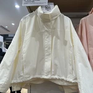 방풍 스탠드 칼라 재킷 여성 야외 캐주얼 후드 얇은 코트 재킷