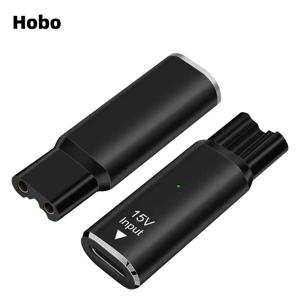 Hobo 15V HQ8505 Type-C 면도기 어댑터 필립스 Norelco One Blade QP6520 QP6530 QP6510 수염 트리머용 충전 변환기