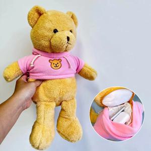 숨겨진 금고 40cm 플러시 곰 저장 가방 돈을위한 보석 상자 어린이 장난감 크리 에이 티브 선물 비밀 상자 인형 곰