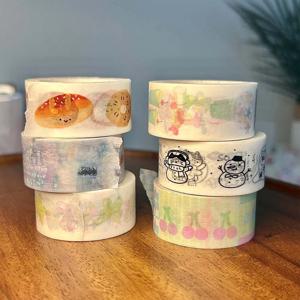 디저트 음식 데코 Washi 테이프 스크랩북 재료 마스킹 테이프 달력 스티커 Diy 예술 공예 앨범 저널 플래너