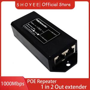 새로운 2포트 기가비트 POE 확장기 100/1000Mbps - IP 카메라/NVR/AP용 IEEE 802.3af/at PoE 리피터, 100m 범위 확장기
