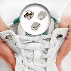 넥타이 없음 신발 끈 신축성있는 끈 운동화 넥타이가없는 플랫 신발 끈 신발 용 빠른 신발 끈 어린이 성인 한 사이즈는 모든 신발에 맞습니다.