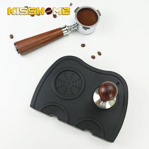 에스프레소 커피 탬퍼 매트 스테이션 미끄럼 방지 실리콘 코너 패드 51mm 54mm 58mm Portafilter 홈 바리스타 도구 액세서리