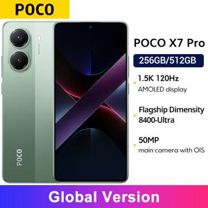 글로벌 버전 포코 X7 프로 스마트폰 디멘션 8400-울트라 6000mAh 90W 하이퍼차지 6.67 인치 AMOLED 디스플레이, NFC 샤오미 하이퍼OS 2