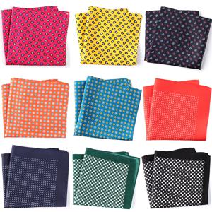 Tailor Smith 순수 천연 실크 프린트 남성 럭셔리 디자이너, Hanky Gold Paisley 포켓 스퀘어, 멋진 손수건, 새로운 패션