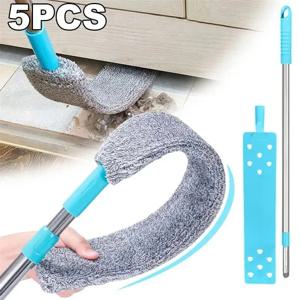 긴 핸들 걸레 텔레스코픽 먼지 떨이 브러시 갭 먼지 청소기 침대 옆 소파 브러시 청소 먼지 제거 브러쉬 홈 청소 도구