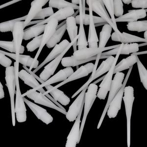 50PCS 부드러운 플라스틱 팁 포인트 바늘 교체 다트 흰색 부품 새로운 안전 플라스틱 다트 헤드 액세서리
