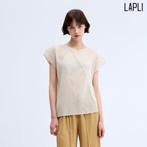[최초가 89000원] 트위스트 언발 캡소매 티셔츠_LPTSM125048