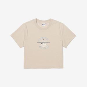 휠라 라이프 크롭 반팔티 FS2RSF2153F_BEG