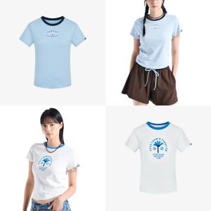 휠라 반팔티 슬림핏 썸머 그래픽 티셔츠 FS2RSH2458F_SKU