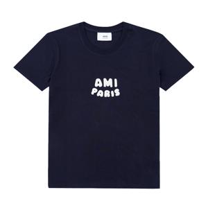 AMI UTS075 726 4011 PARIS FRANCE 크로셰 로고 공용 반팔티