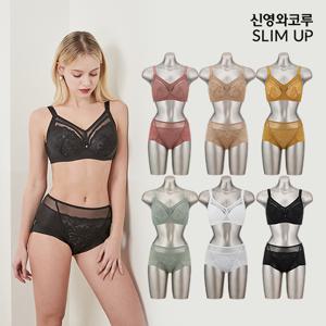 신영와코루 슬림업 퍼펙트 커버 브라팬티 (6 SET)