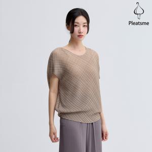 [최초가 169000원] 빅 매쉬 스퀘어 플리츠 티셔츠_PPTSM125042