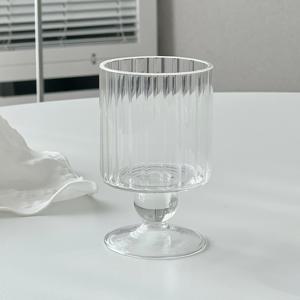 [내열유리] 플리츠 유리컵 고블렛