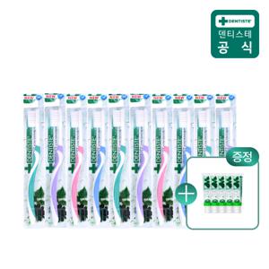 덴티스테 이중모칫솔 10개 + 미니치약 5개