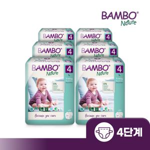 밤보그린 기저귀 4단계 밴드형 1박스24Px6팩