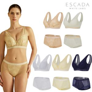 [방송히트]ESCADA  EWBP001 빅사이즈 노와이어 런닝스타일 브라팬티 세트