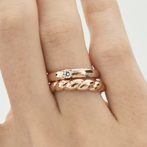 14K 미우 1부 다이아 반지