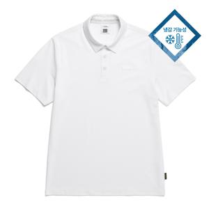 피케 반팔 카라 티셔츠 WHITE N242MPL810