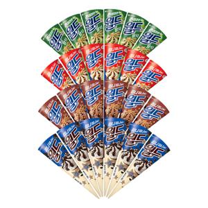 월드콘 말차x6+바닐라x6+쿠앤크x6+초코x6