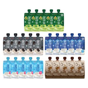 설레임 말차x5+밀크쉐이크x5+쿠앤크x5+밀크쉐이크저당x5+카페라떼저당x5