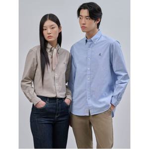 [Essential] 남녀공용 옥스퍼드 솔리드 셔츠  스카이 블루 BC4764E04Q