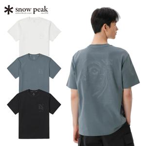 스노우피크 코튼 발포 그래픽 반팔 티셔츠 S25MMFTS66