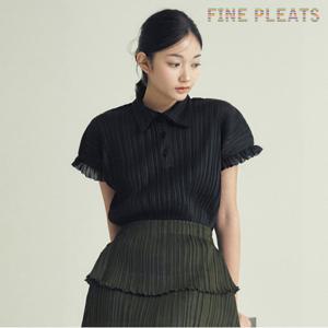 [FINE PLEATS] 피네 플리츠 슈슈 카라 탑 블랙