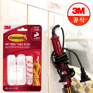 3M 코맨드 다용도 훅 중형 2개입 제한하중 1kg