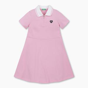 [본사] 집업 피케 원피스_QAOP18531LP