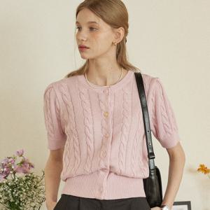 Bonnie Cable Cardigan - Pink