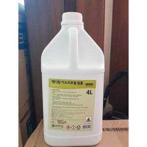 메디탑 이소프로필알콜 70%4L 1통 /소독용 알콜