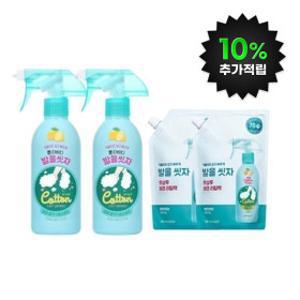 (10%적립)온더바디 코튼풋 발을씻자 풋샴푸 레몬향 본품 385ml 2개+ 레몬향 리필 500ml 2개