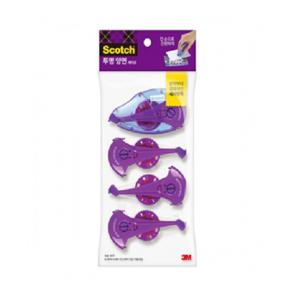 3M 스카치 투명양면테이프 017 오피스팩 디스펜서1+리필3 / 8.4mm8m  최신제조 SALE 당일배송