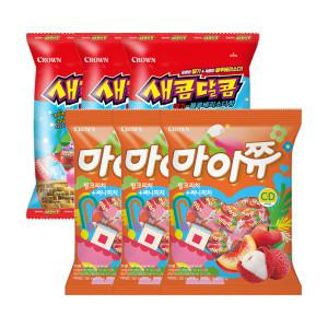 새콤달콤딸기블루베리소다 200g 3개+마이쮸리치피치 284g 3개