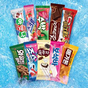 바 아이스크림 10종 50개 혼합구성 스크류바 수박바 옥동자 메가톤바 초코퍼지 아맛나 등