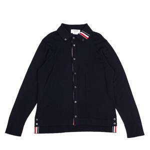 톰브라운 메리노울 슬리브 셔츠 MKL003A-Y1002 415 (NAVY)